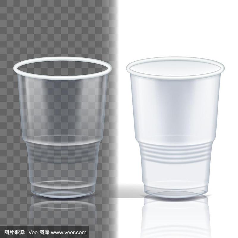 冷热外卖饮料.孤立的3d真实感插图
